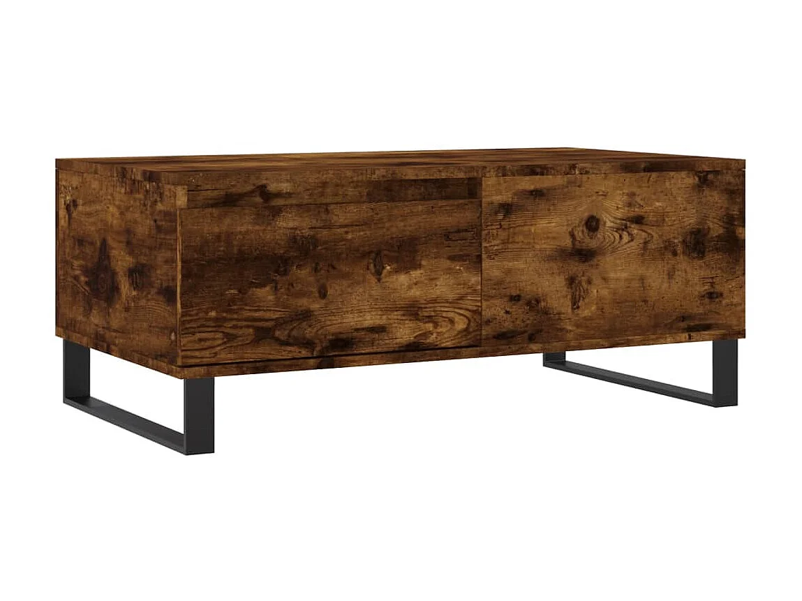 Couchtisch Beistelltisch Räuchereiche 90x50x36,5 cm Holzwerkstoff -MN49666