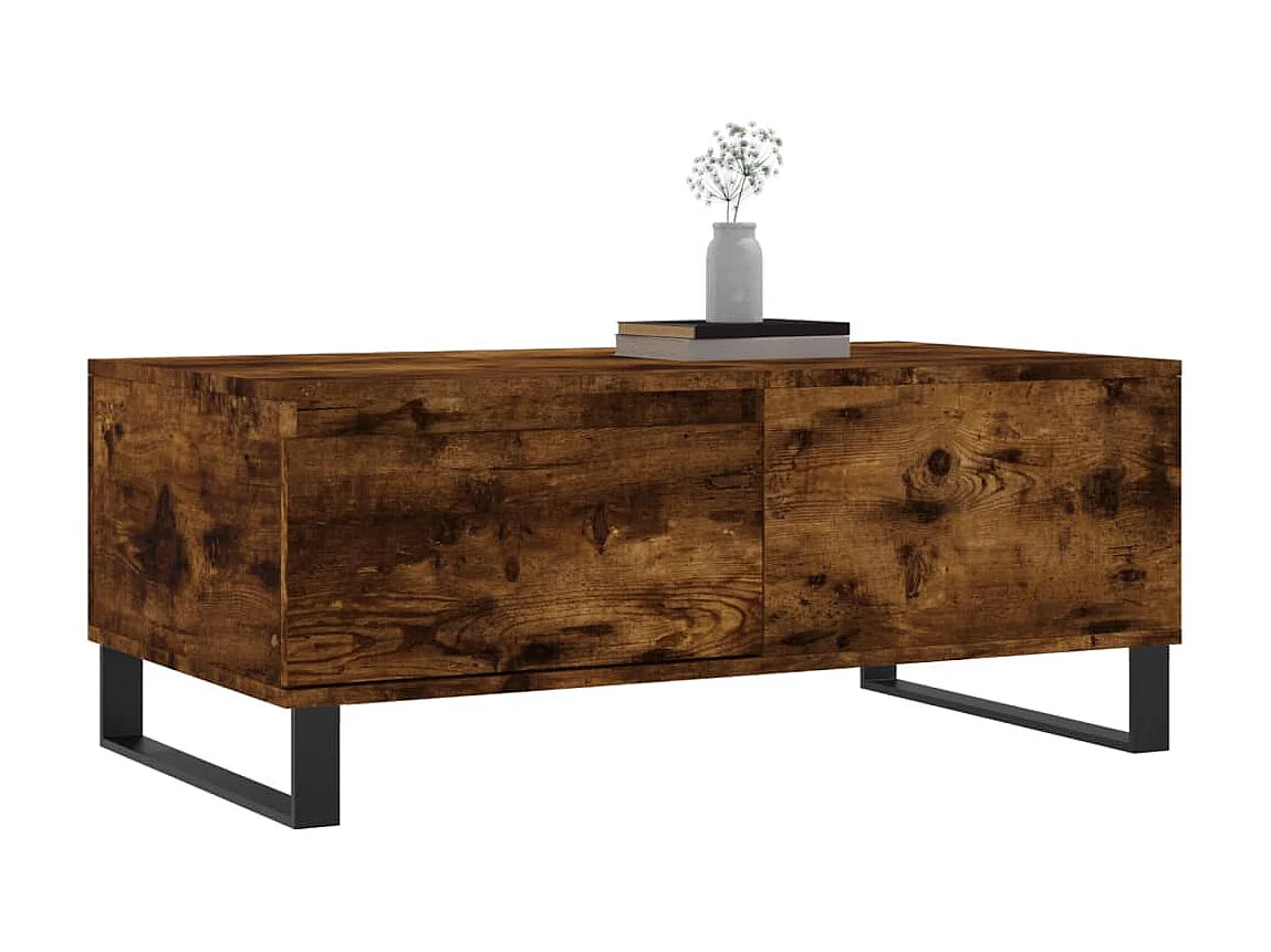 Couchtisch Beistelltisch Räuchereiche 90x50x36,5 cm Holzwerkstoff -MN49666