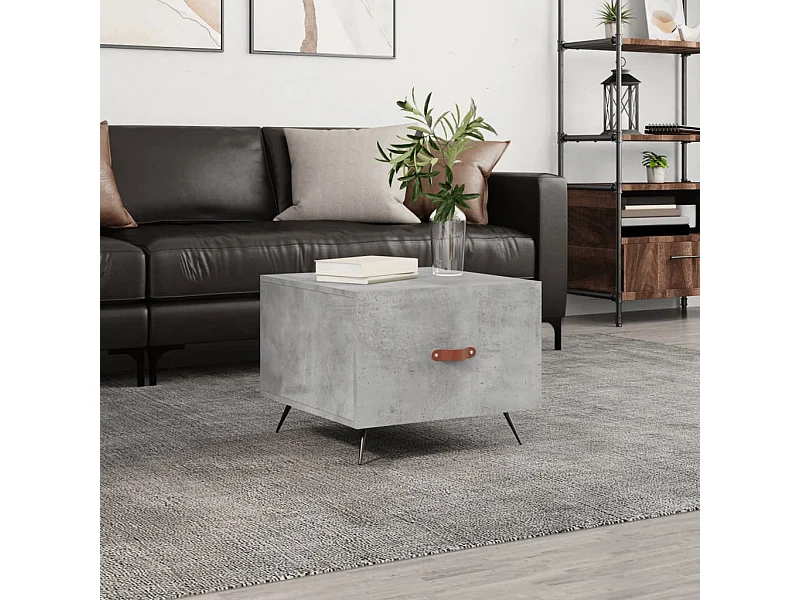 Couchtisch Beistelltisch Betongrau 50x50x40 cm Holzwerkstoff -MN41442