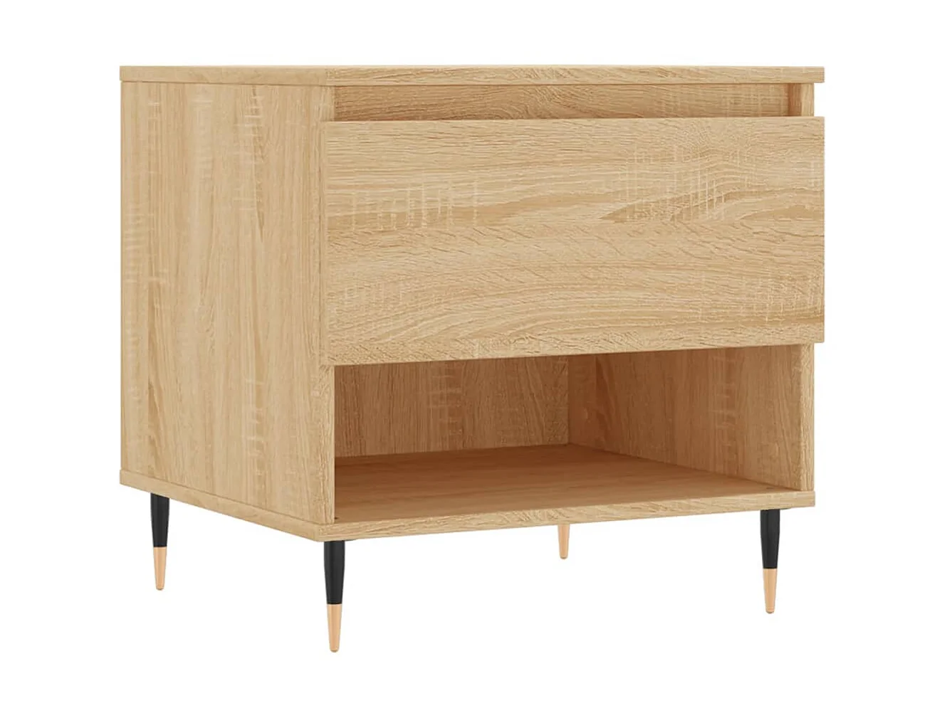 2er-Set Couchtische Beistelltisch Sonoma-Eiche 50x46x50 cm Holzwerkstoff -MN83159
