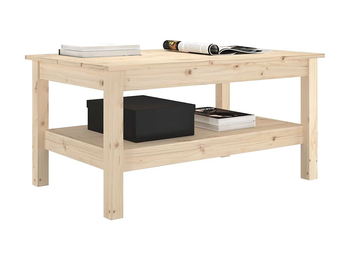 Couchtisch Beistelltisch 80x50x40 cm Massivholz Kiefer -MN45097