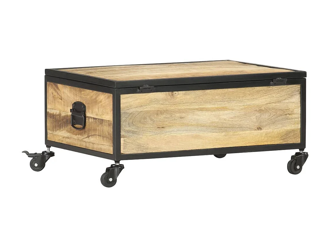 Couchtisch Beistelltisch 70x50x33 cm Massivholz Mango -MN86527