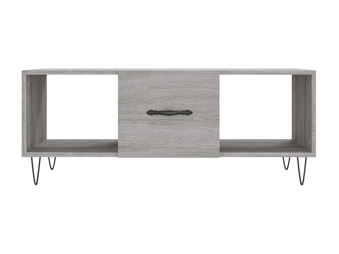 Couchtisch Beistelltisch Grau Sonoma 102x50x40 cm Holzwerkstoff -MN33512