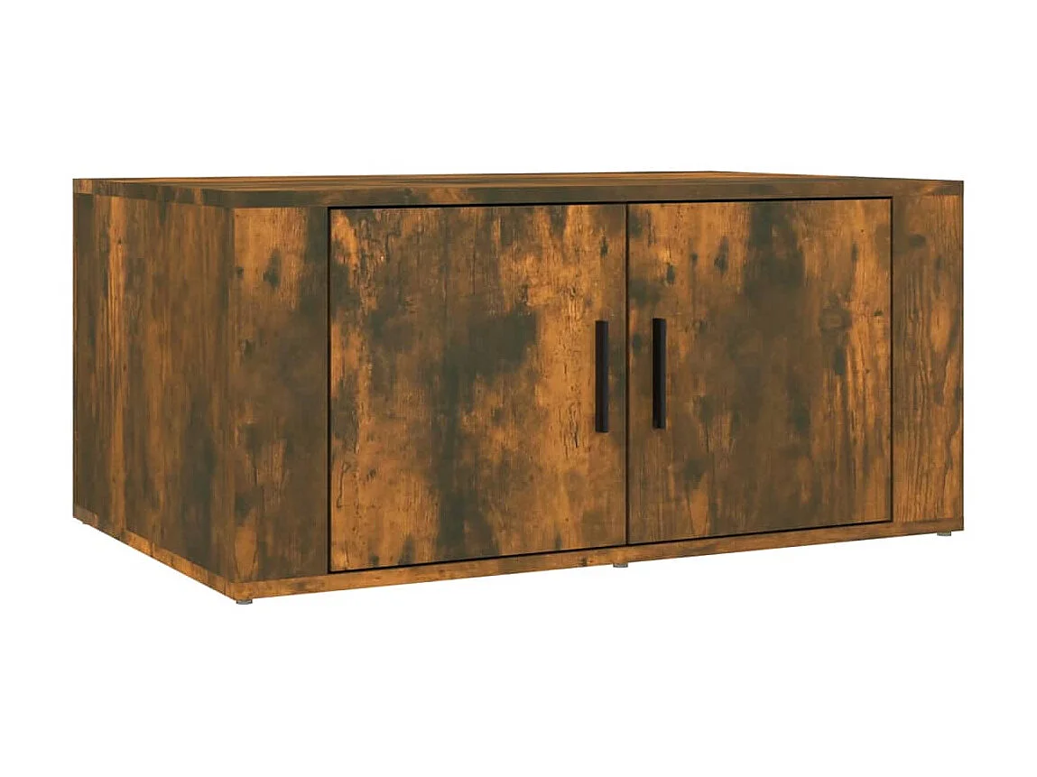 Couchtisch Beistelltisch Räuchereiche 80x50x36 cm Holzwerkstoff -MN50059