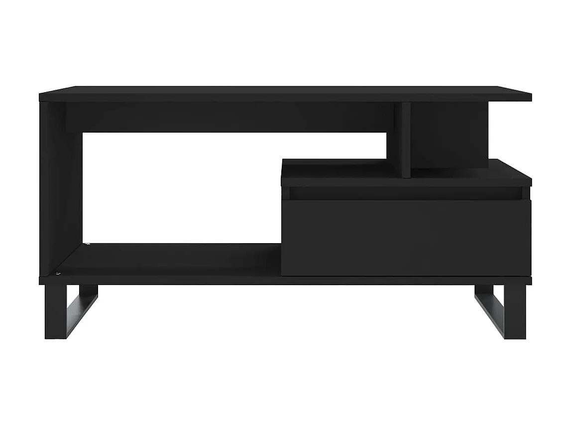 Couchtisch Beistelltisch Schwarz 90x49x45 cm Holzwerkstoff -MN95664