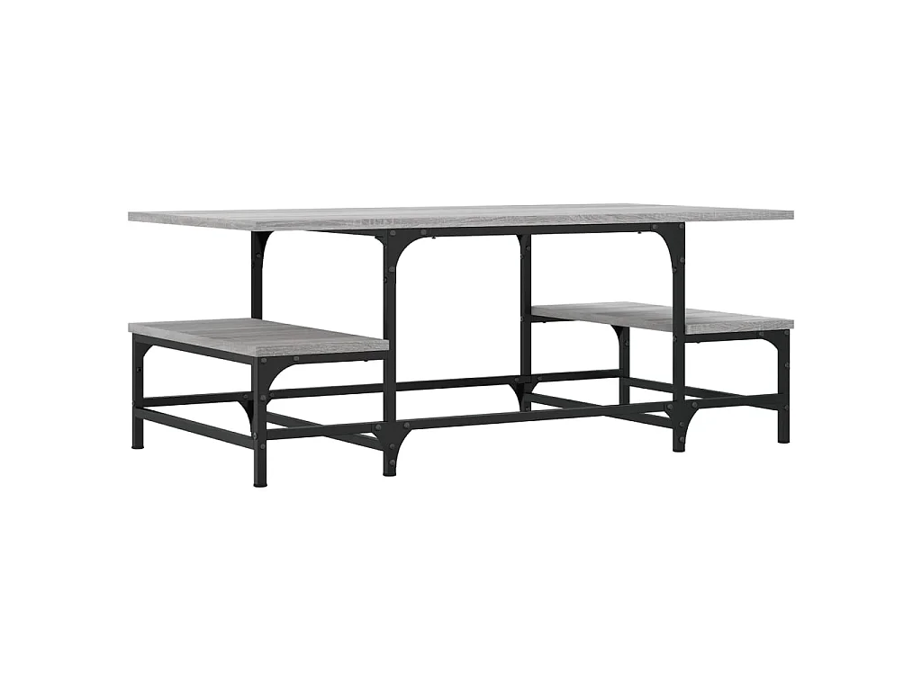 Couchtisch Beistelltisch Grau Sonoma 100x50,5x40 cm Holzwerkstoff -MN49561