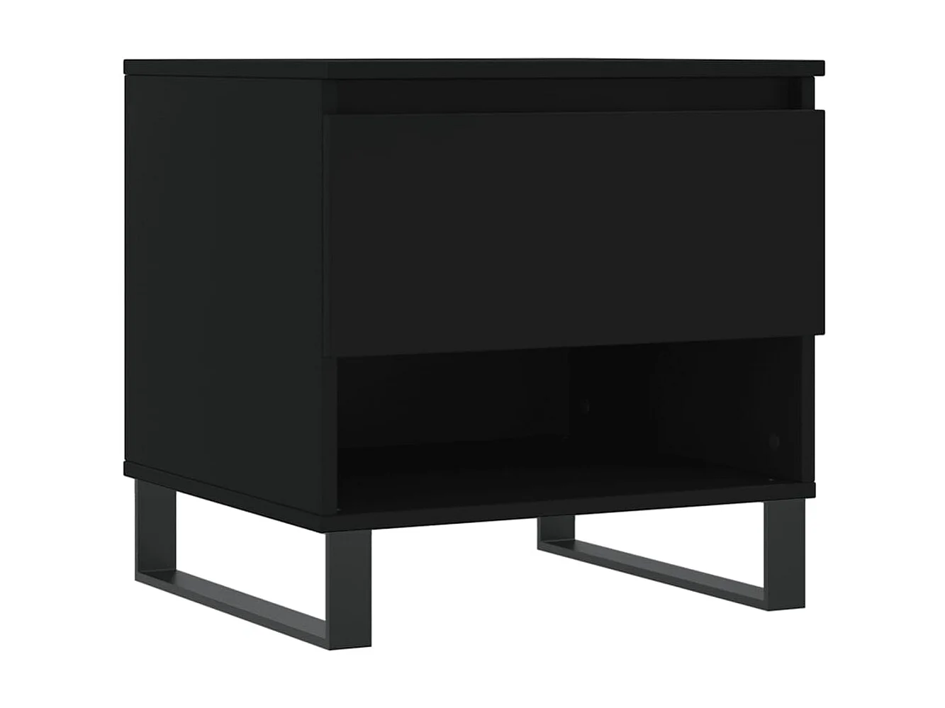 2er-Set Couchtische Beistelltisch Schwarz 50x46x50 cm Holzwerkstoff -MN67024