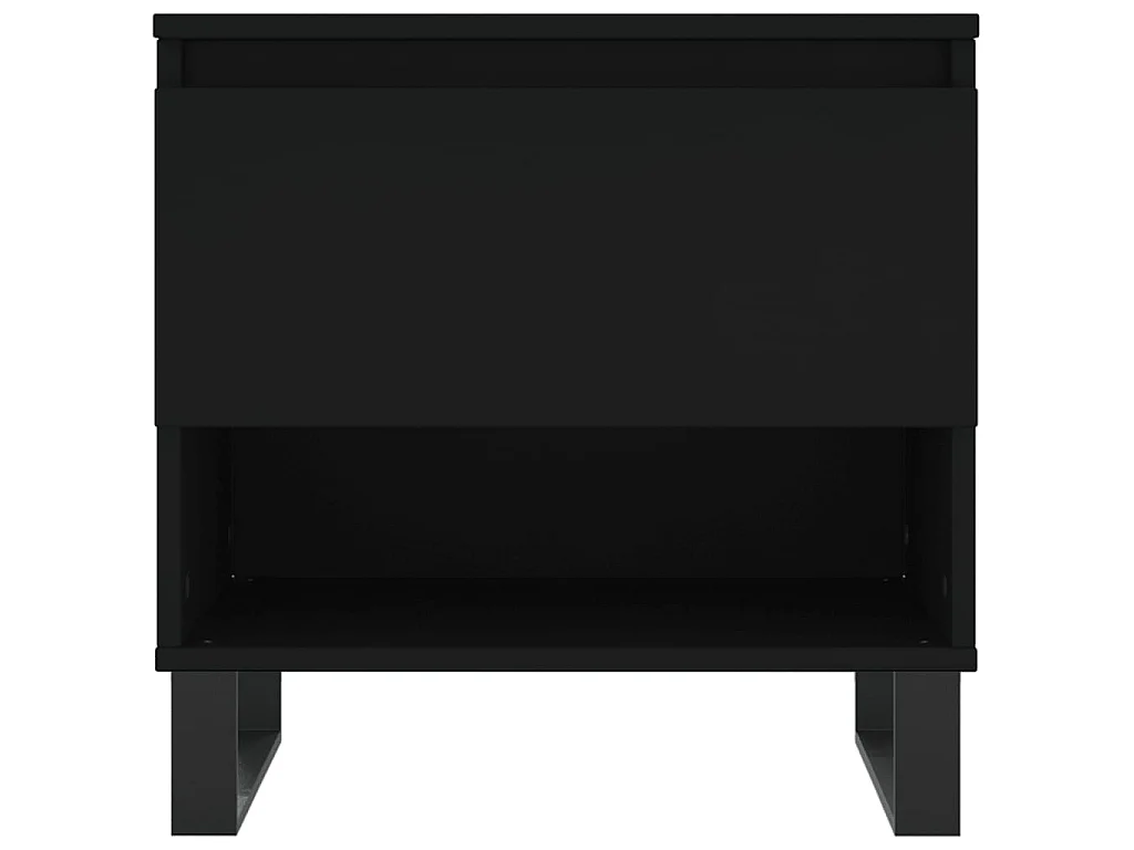 2er-Set Couchtische Beistelltisch Schwarz 50x46x50 cm Holzwerkstoff -MN67024