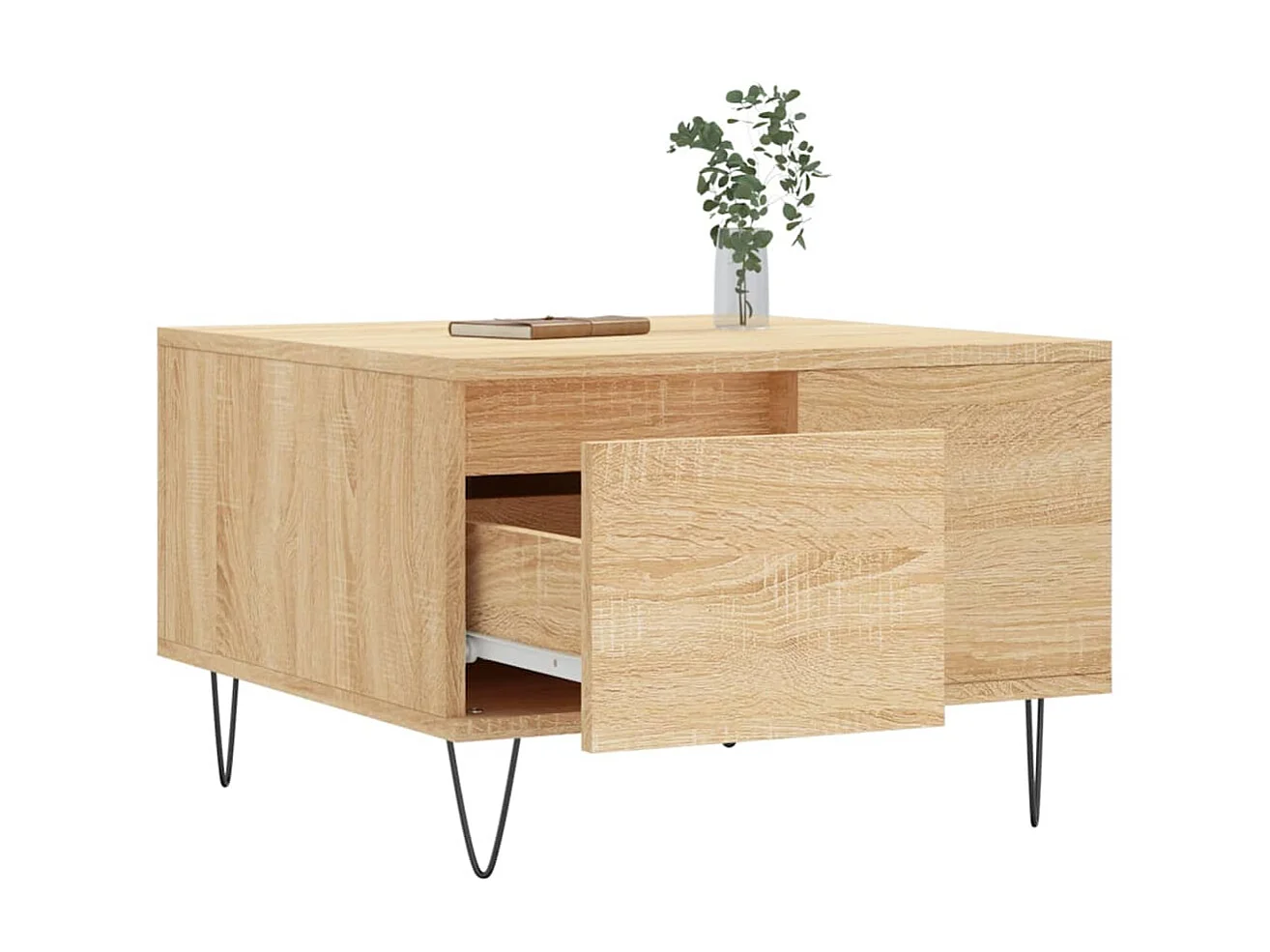 Couchtisch Beistelltisch Sonoma-Eiche 55x55x36,5 cm Holzwerkstoff -MN72643