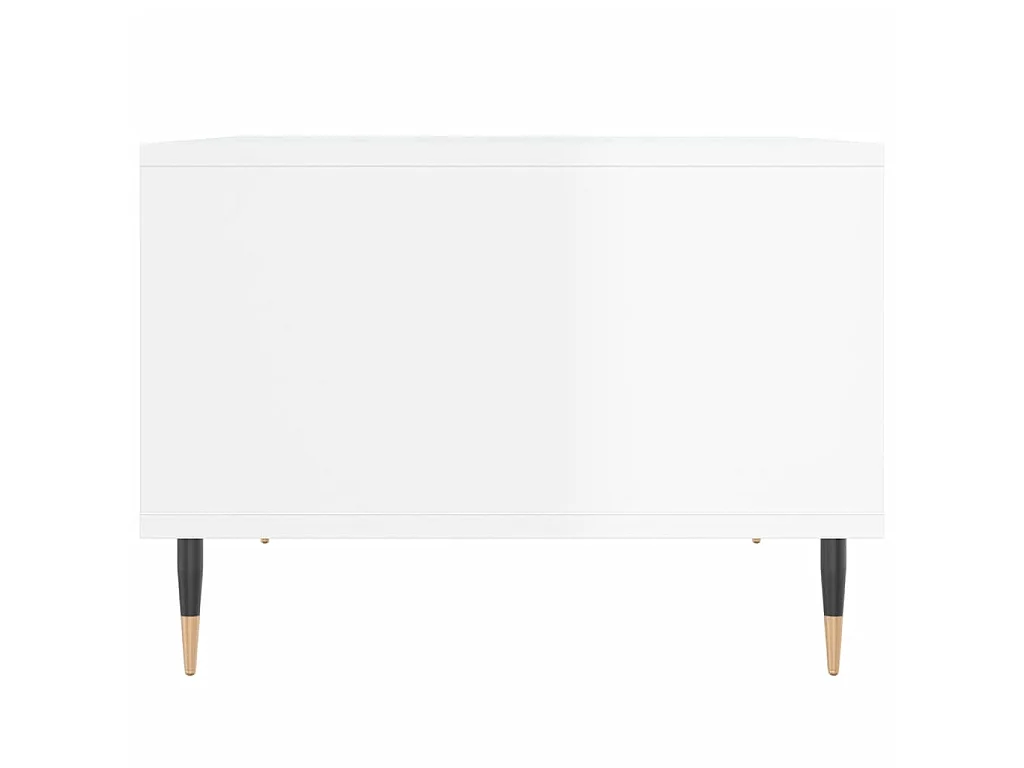 Couchtisch Beistelltisch Hochglanz-Weiß 60x50x36,5 cm Holzwerkstoff -MN42429