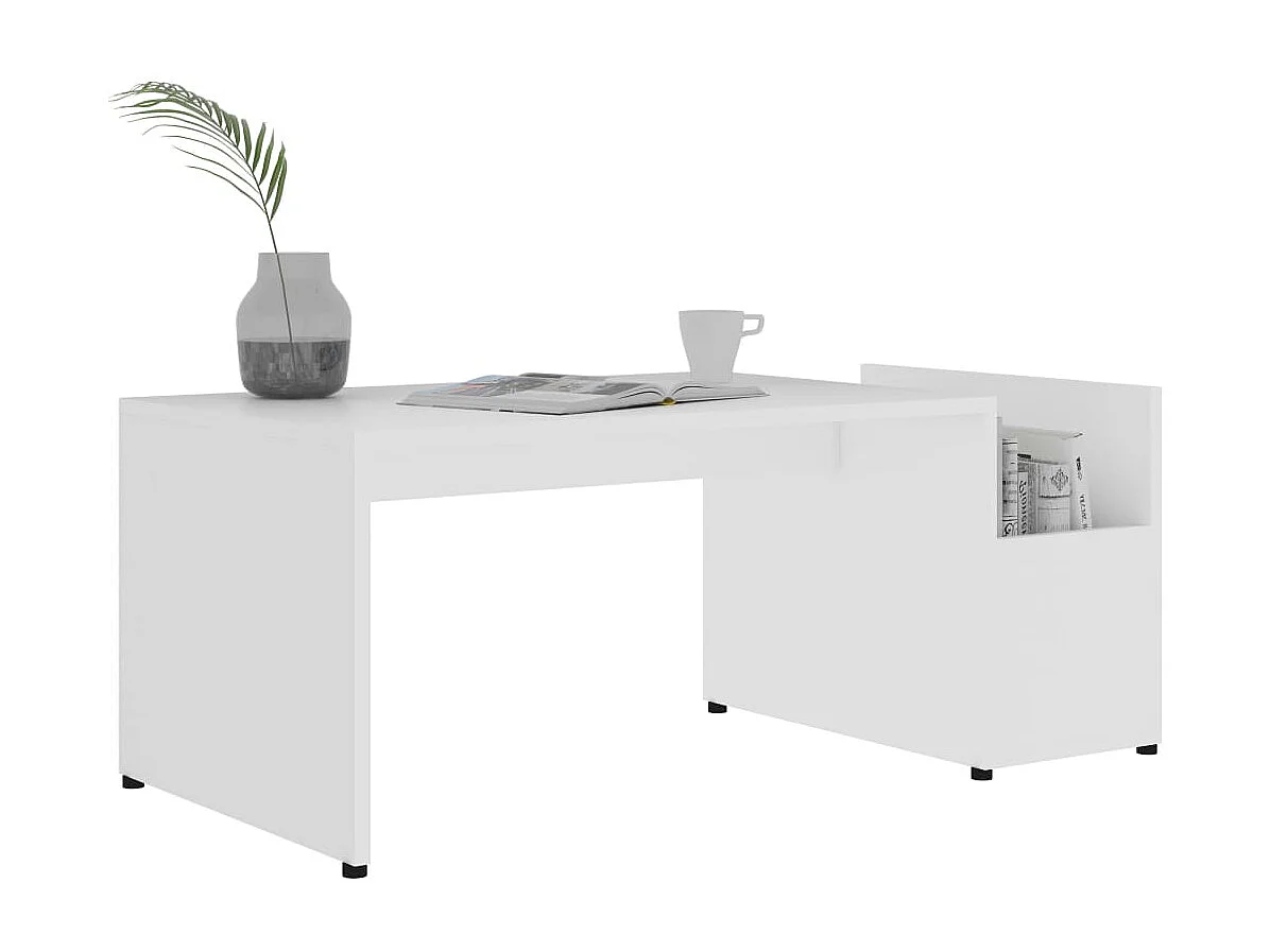 Couchtisch Beistelltisch Weiß 90x45x35 cm Holzwerkstoff -MN49503