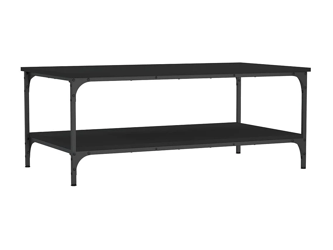 Couchtisch Beistelltisch Schwarz 100x55x40 cm Holzwerkstoff -MN47529