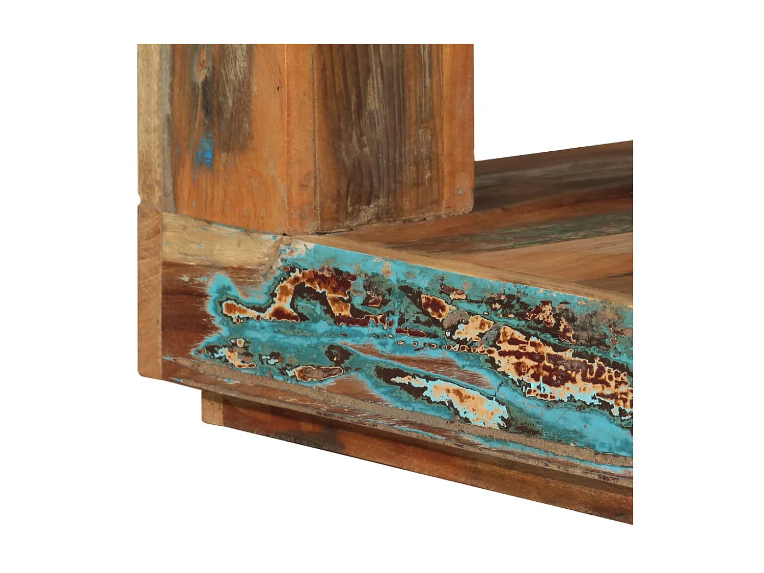 Couchtisch Beistelltisch 45x45x40 cm Altholz Massiv -MN32193