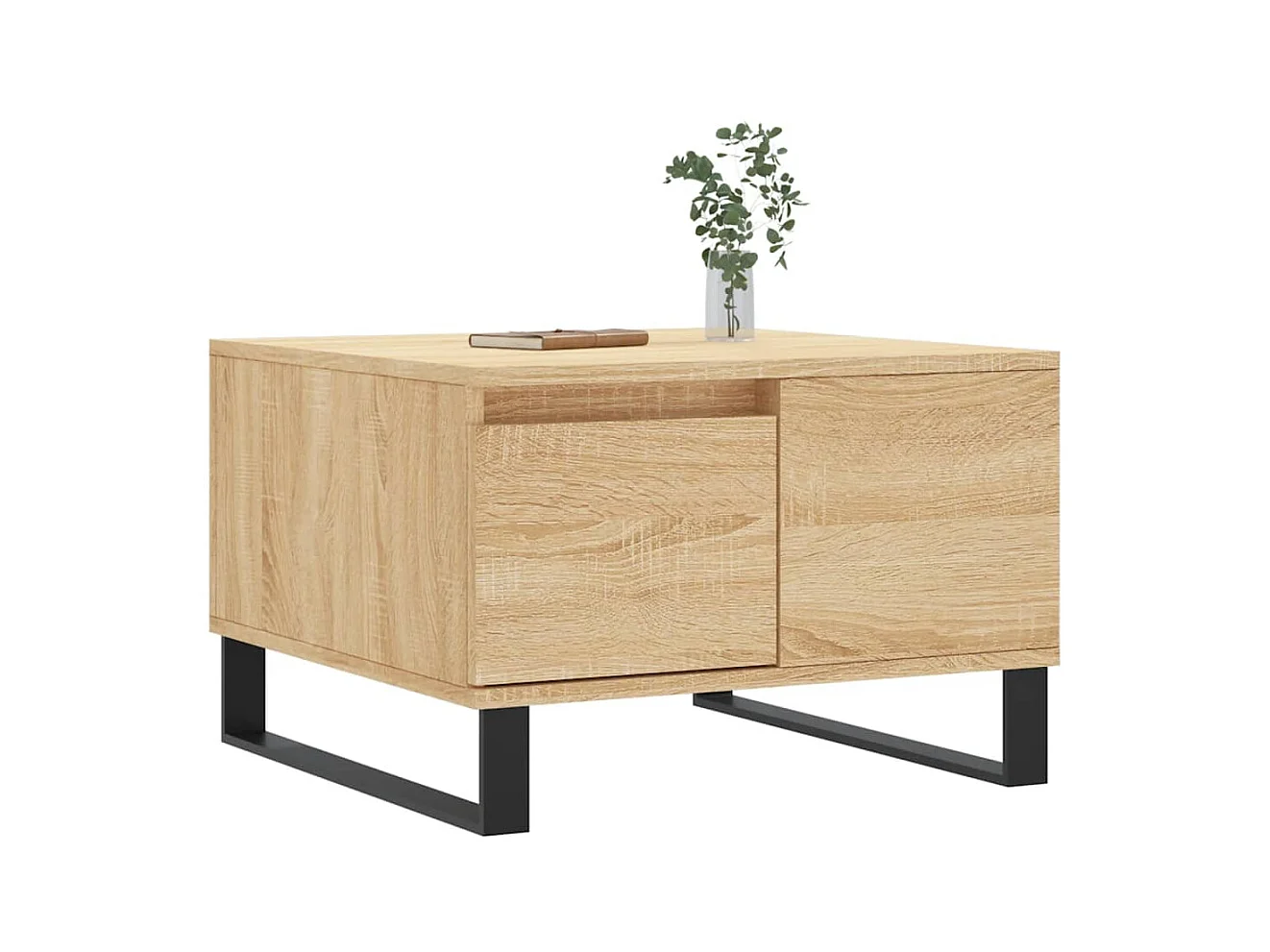 Couchtisch Beistelltisch Sonoma-Eiche 55x55x36,5 cm Holzwerkstoff -MN12078