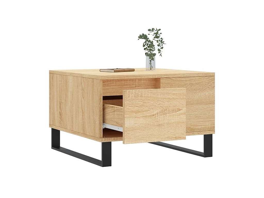 Couchtisch Beistelltisch Sonoma-Eiche 55x55x36,5 cm Holzwerkstoff -MN12078