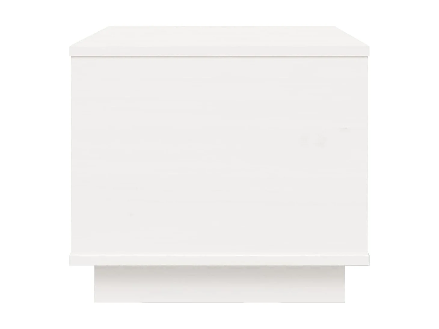 Couchtisch Beistelltisch Weiß 40x50x35 cm Massivholz Kiefer -MN34328