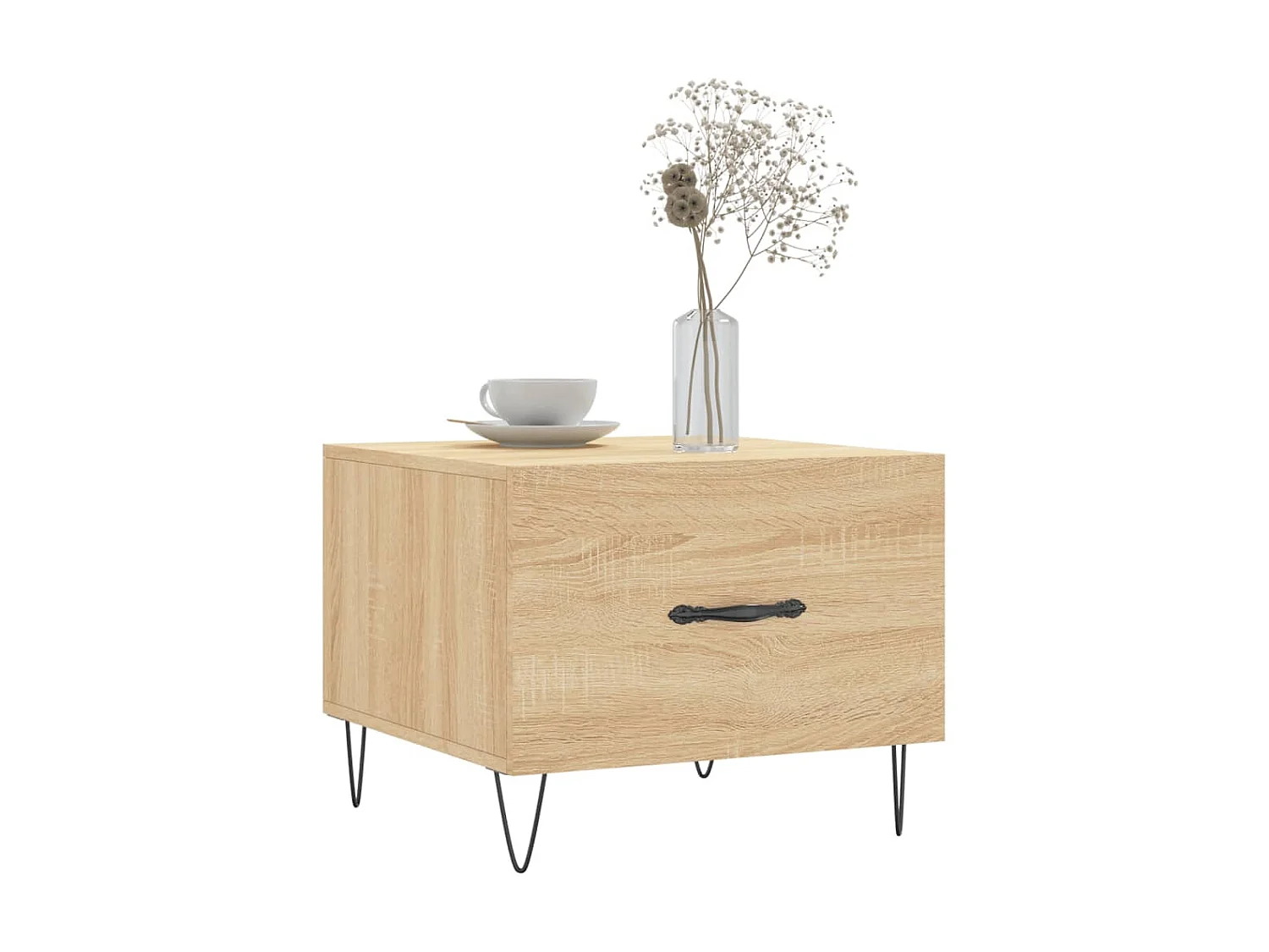 2er-Set Couchtische Beistelltisch Sonoma-Eiche 50x50x40 cm Holzwerkstoff -MN29627