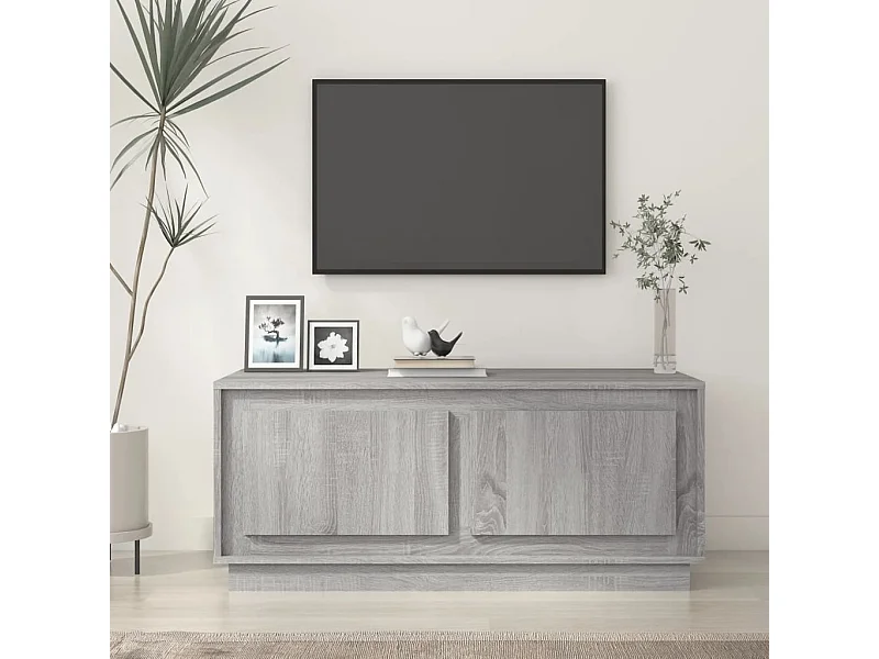 Couchtisch Beistelltisch Grau Sonoma 102x50x44 cm Holzwerkstoff -MN10986