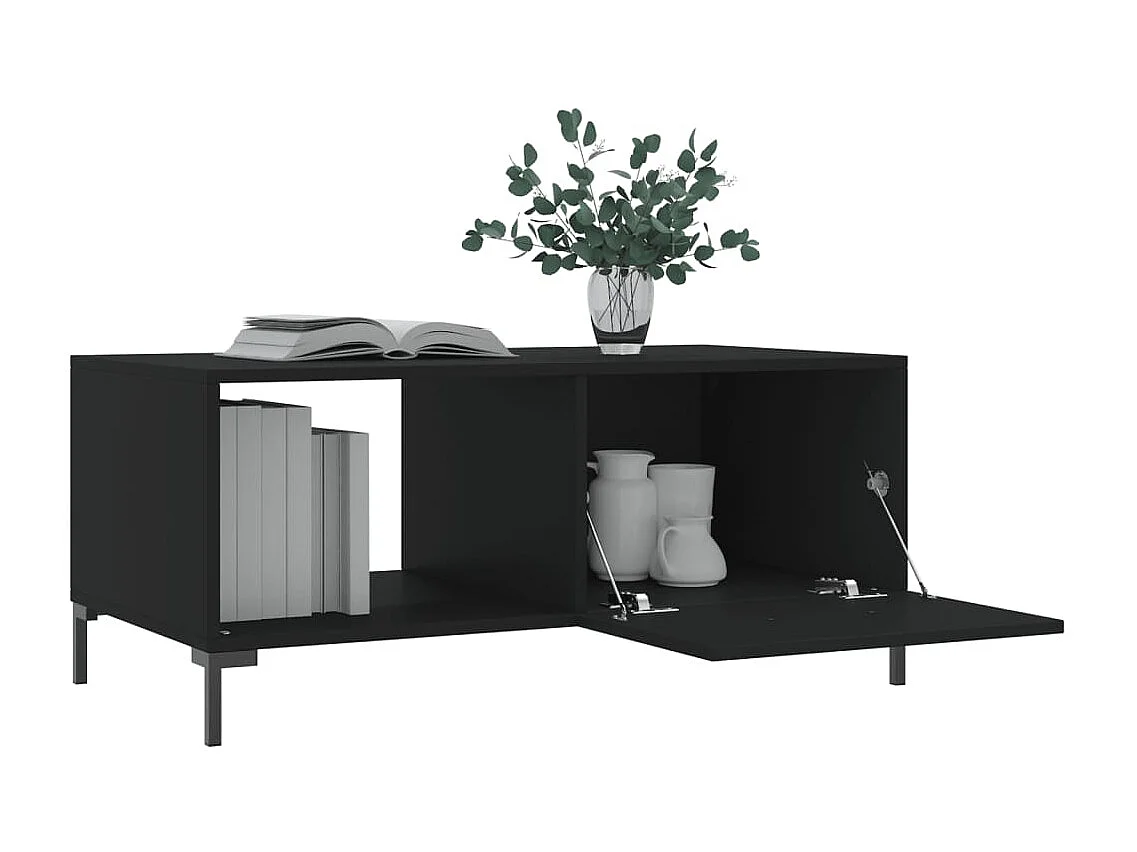 Couchtisch Beistelltisch Schwarz 90x50x40 cm Holzwerkstoff -MN30299