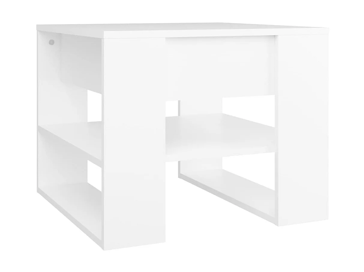 Couchtisch Beistelltisch Weiß 55,5x55x45 cm Holzwerkstoff -MN63844