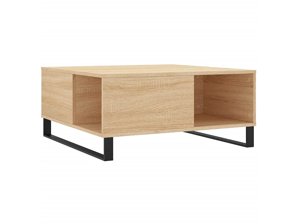 Couchtisch Beistelltisch Sonoma-Eiche 80x80x36,5 cm Holzwerkstoff -MN79531