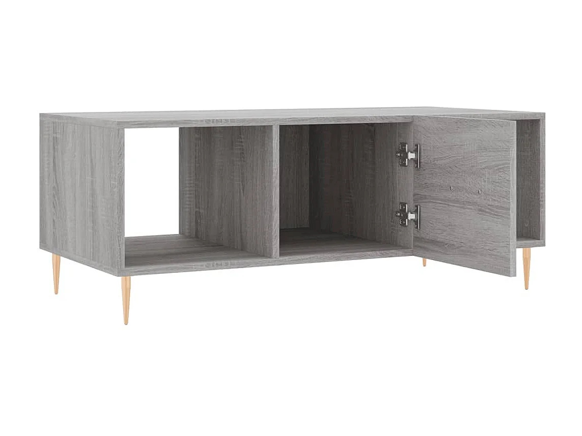 Couchtisch Beistelltisch Grau Sonoma 102x50x40 cm Holzwerkstoff -MN74188