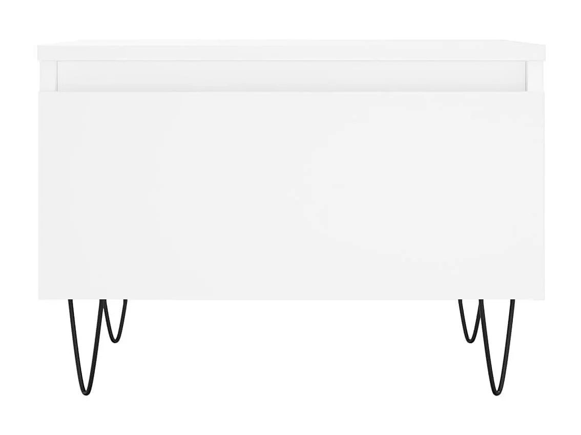 2er-Set Couchtische Beistelltisch Weiß 50x46x35 cm Holzwerkstoff -MN35612