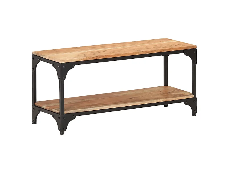 Couchtisch Beistelltisch 90x30x40 cm Massivholz Akazie -MN32181