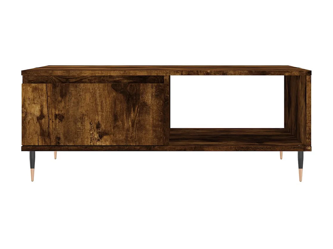 Couchtisch Beistelltisch Räuchereiche 90x60x35 cm Holzwerkstoff -MN92679