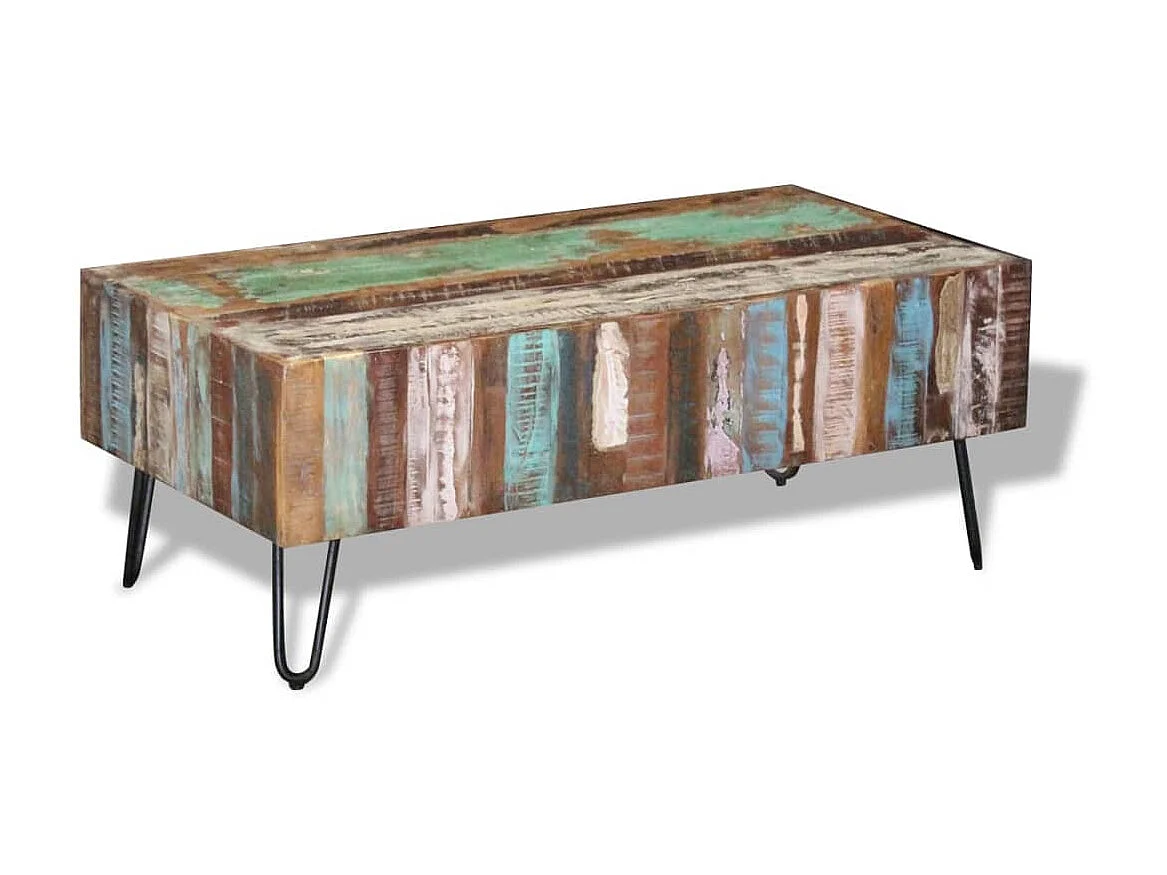 Couchtisch Beistelltisch Altholz 100x50x38 cm -MN29273