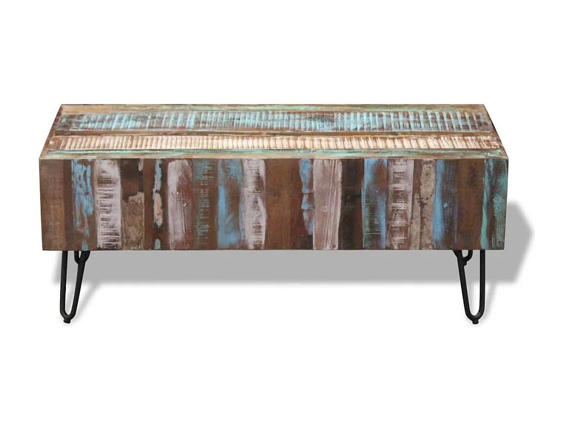 Couchtisch Beistelltisch Altholz 100x50x38 cm -MN29273