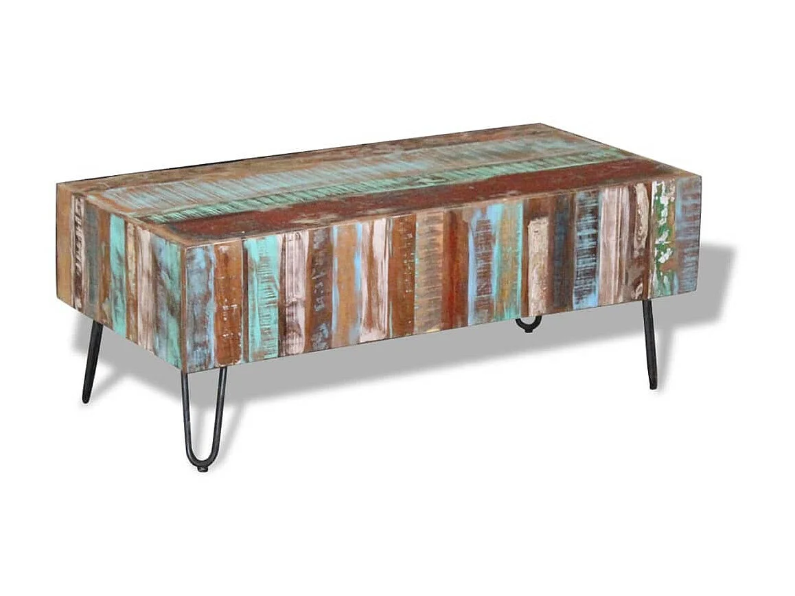 Couchtisch Beistelltisch Altholz 100x50x38 cm -MN29273