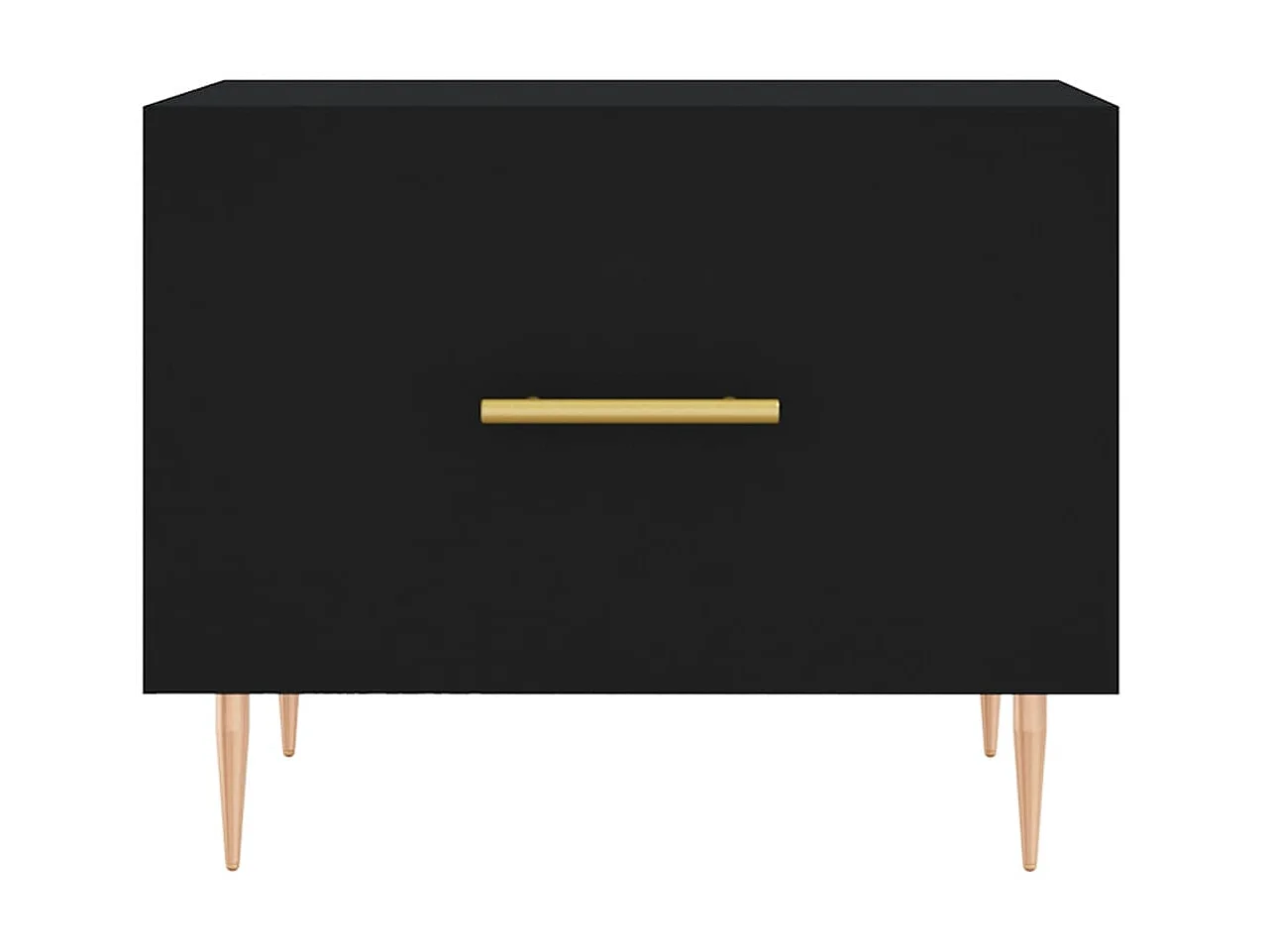 Couchtisch Beistelltisch Schwarz 50x50x40 cm Holzwerkstoff -MN65771