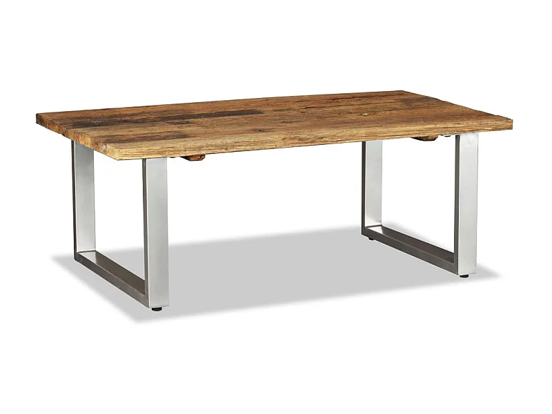 Couchtisch Beistelltisch Recyceltes Massivholz 100x60x38 cm -MN70781