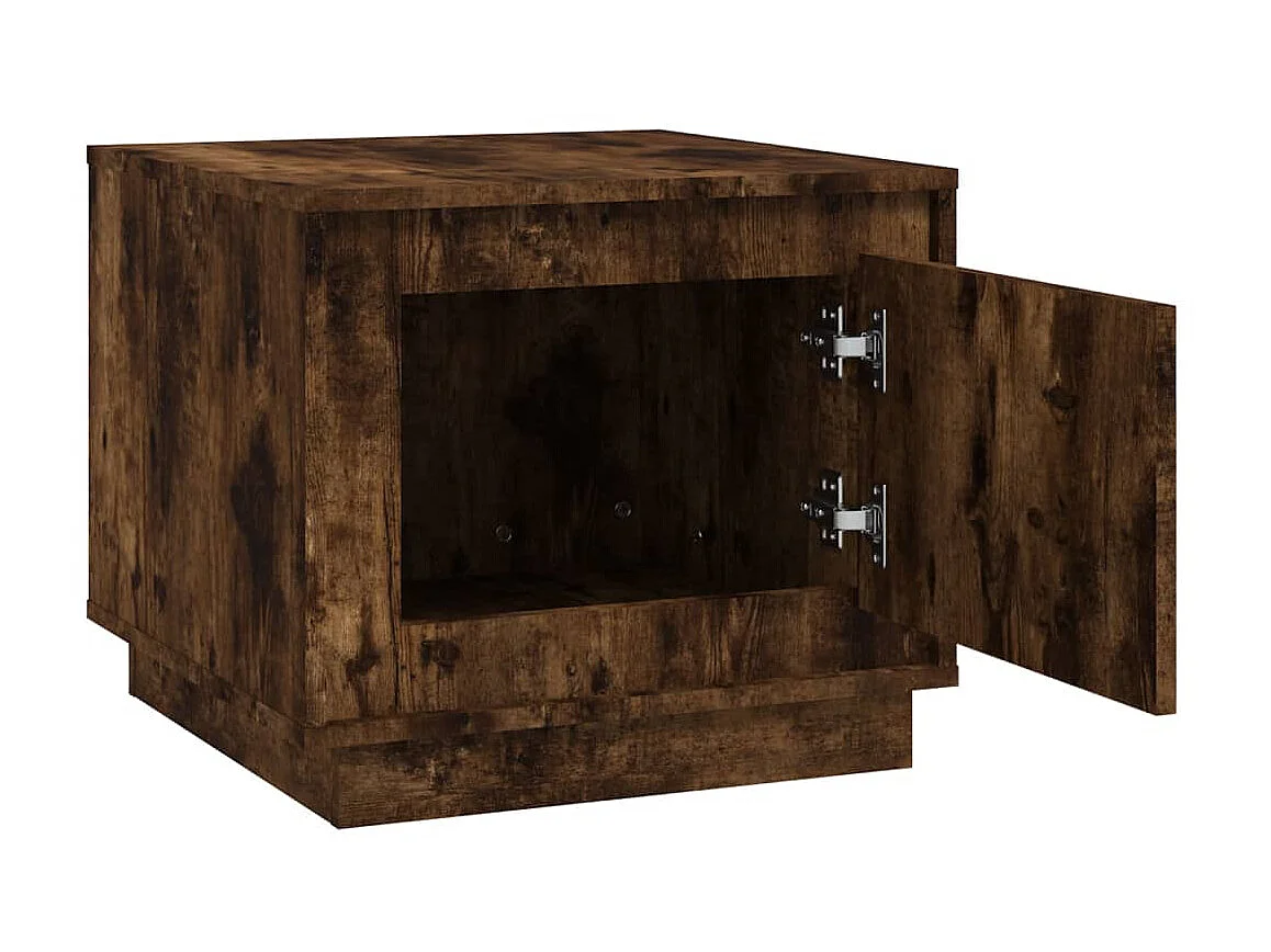 Couchtisch Beistelltisch Räuchereiche 51x50x44 cm Holzwerkstoff -MN11647