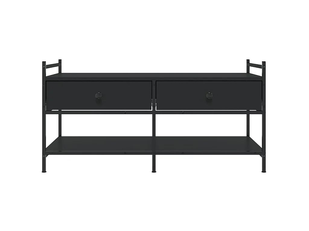 Couchtisch Beistelltisch Schwarz 99x50x50 cm Holzwerkstoff -MN94966