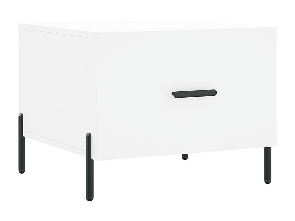 2er-Set Couchtische Beistelltisch Weiß 50x50x40 cm Holzwerkstoff -MN51142