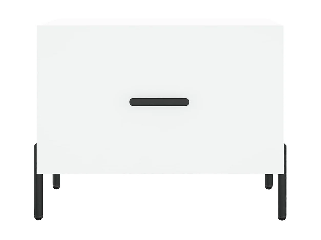 2er-Set Couchtische Beistelltisch Weiß 50x50x40 cm Holzwerkstoff -MN51142