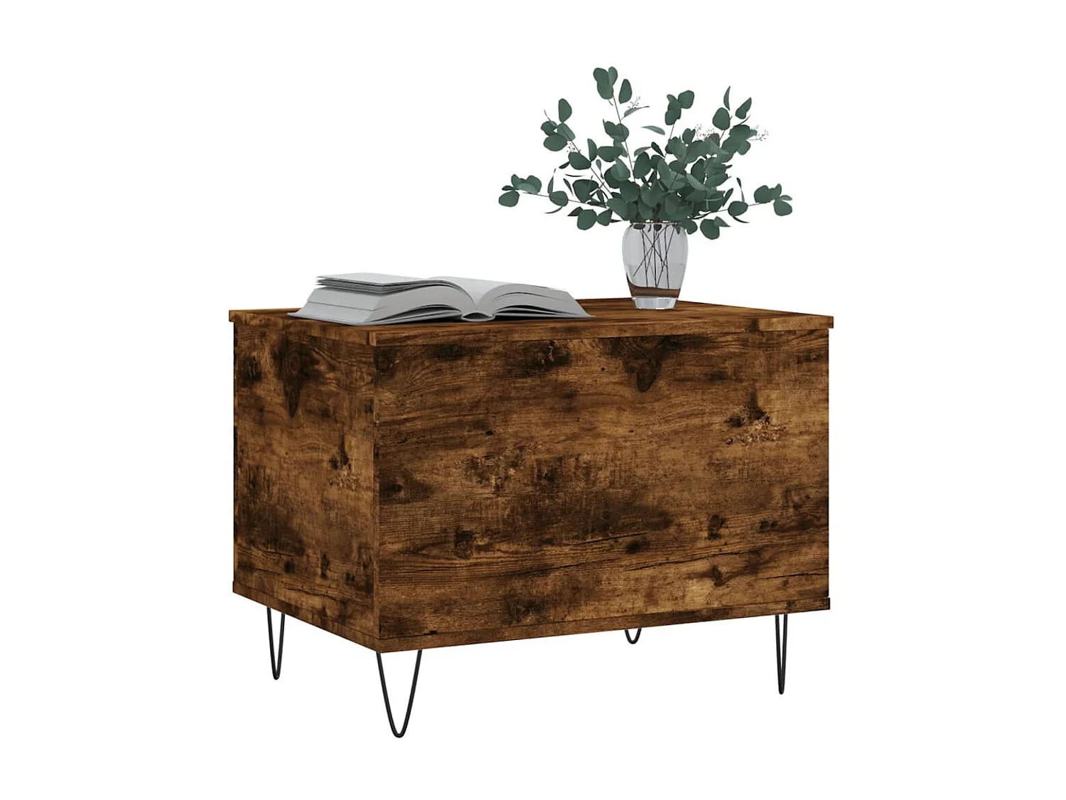 Couchtisch Beistelltisch Räuchereiche 60x44,5x45 cm Holzwerkstoff -MN17412