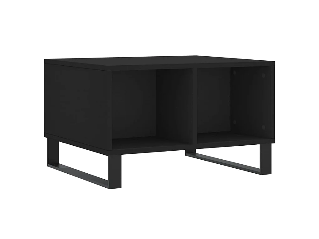 Couchtisch Beistelltisch Schwarz 60x50x36,5 cm Holzwerkstoff -MN20094