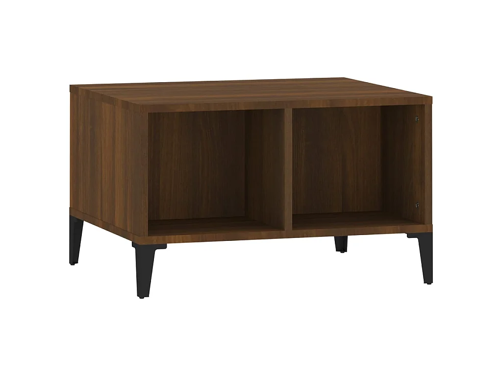 Couchtisch Braun Beistelltisch Eichen-Optik 60x50x36,5 cm Holzwerkstoff -MN89115