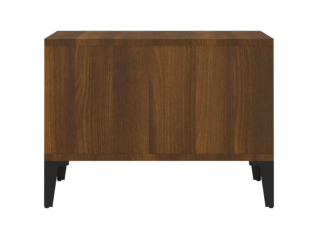 Couchtisch Braun Beistelltisch Eichen-Optik 60x50x36,5 cm Holzwerkstoff -MN89115