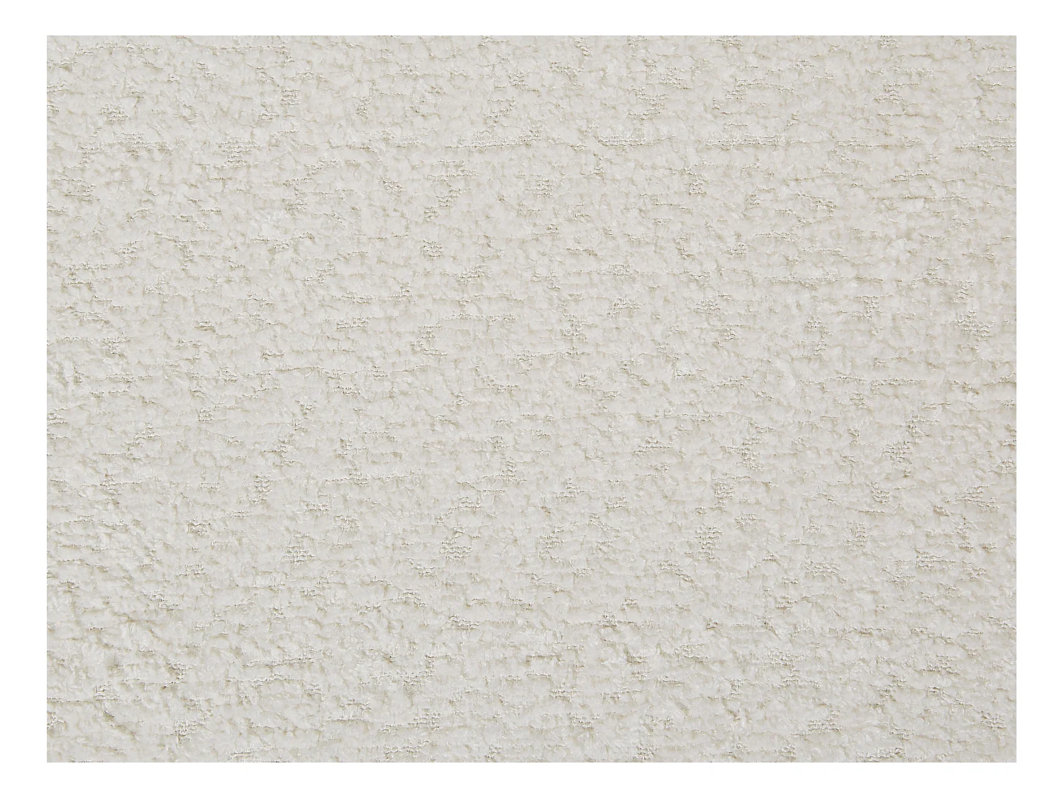 Stuhl 2er-Set - Bouclé-Stoff & schwarzes Metall - Weiß - DORNELA