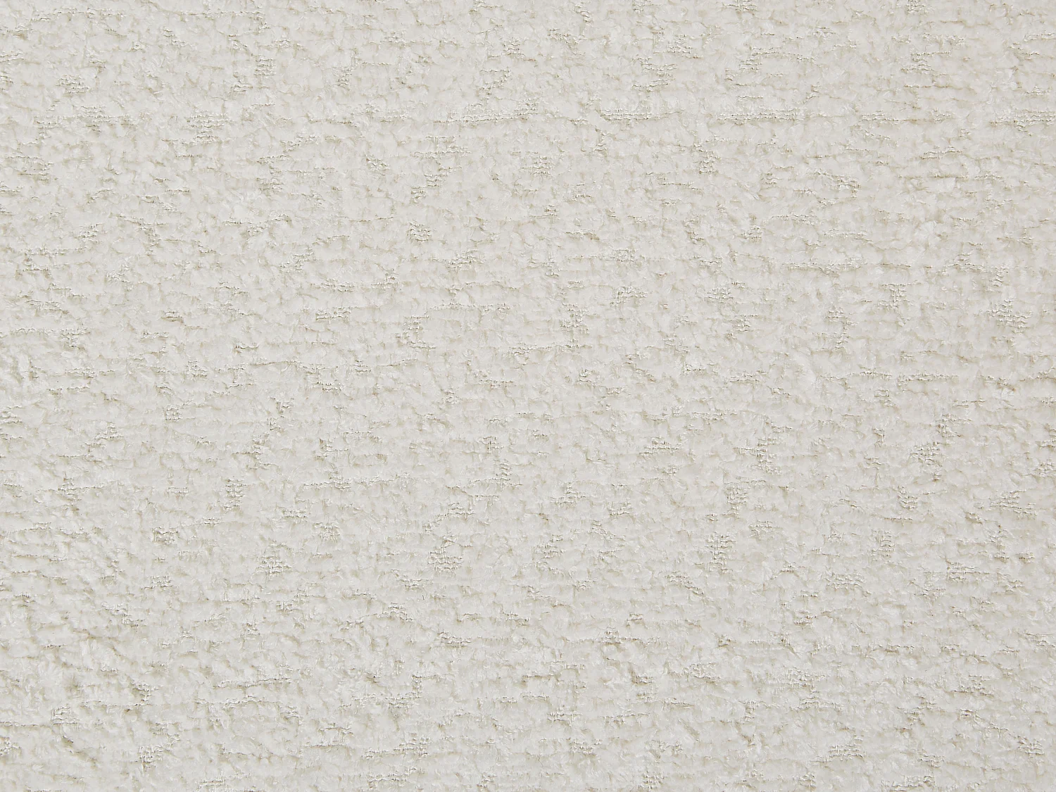 Lot de 2 chaises en tissu bouclette et métal noir - Blanc - DORNELA