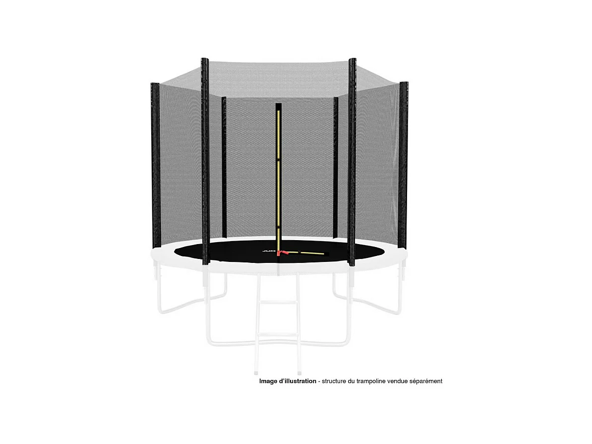 Filet de sécurité extérieur Universel pour trampoline ø 8Ft / 244Cm, 6 Perches