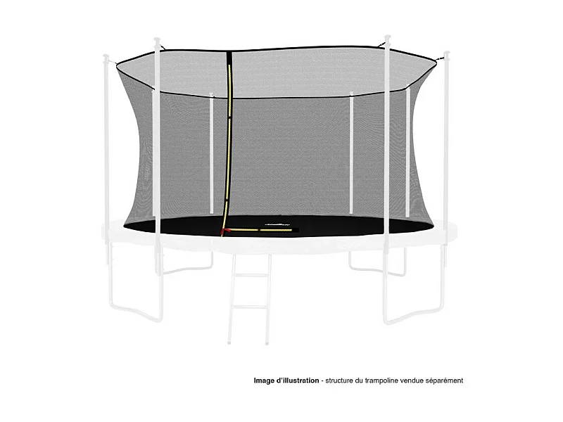 Filet intérieur de sécurité pour trampoline : ø 13Ft, 8 Perches