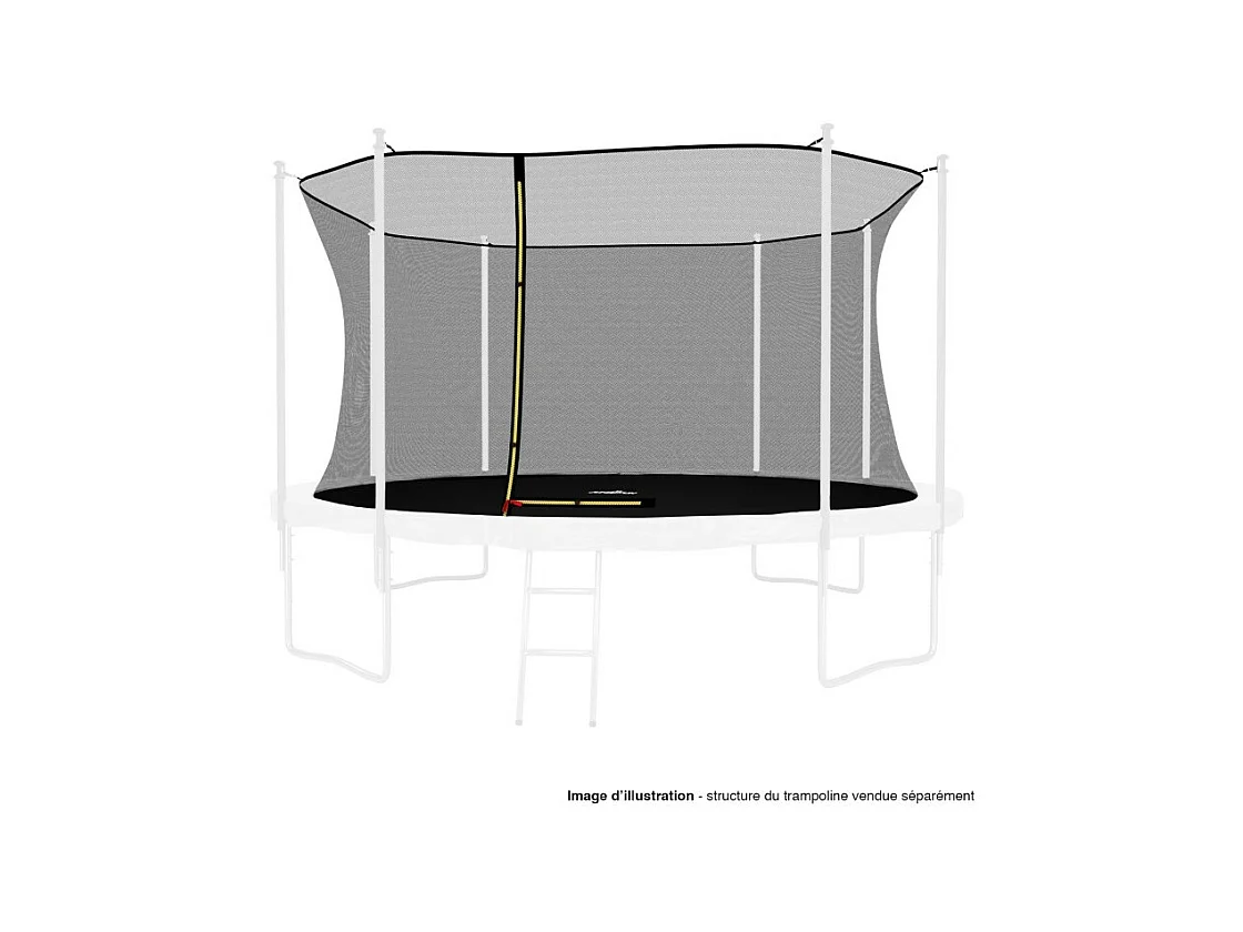 Filet intérieur de sécurité pour trampoline : ø 13Ft, 8 Perches