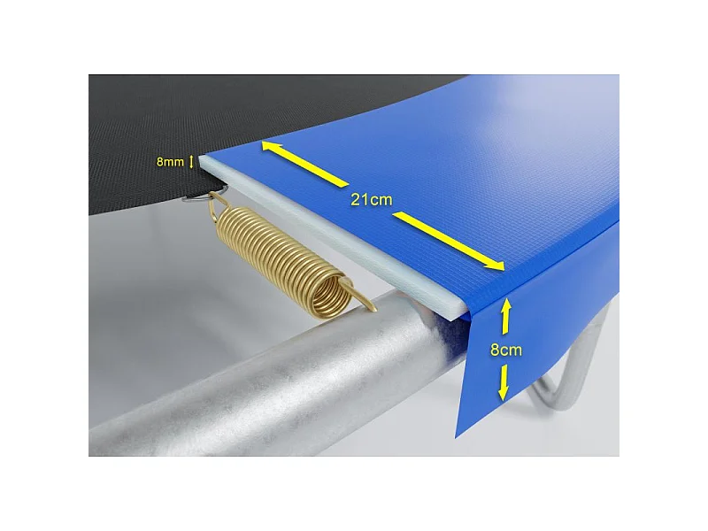 Coussin de rembourrage en PE pour Trampoline 5FT - 150cm - Bleu