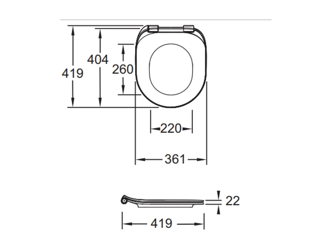 Abattant WC extra-plat JACOB DELAFON Cléo 1889 à descente progressive et déclipsable blanc