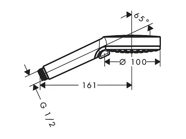 HANSGROHE Teleducha 100 Vario Green 5,2 l/min cromo Vernis Blend